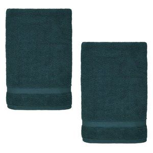 2 FOREST GREEN Nestwell 100% Cotton 34x68 inch Bath Sheets - JUNE BUG new towels